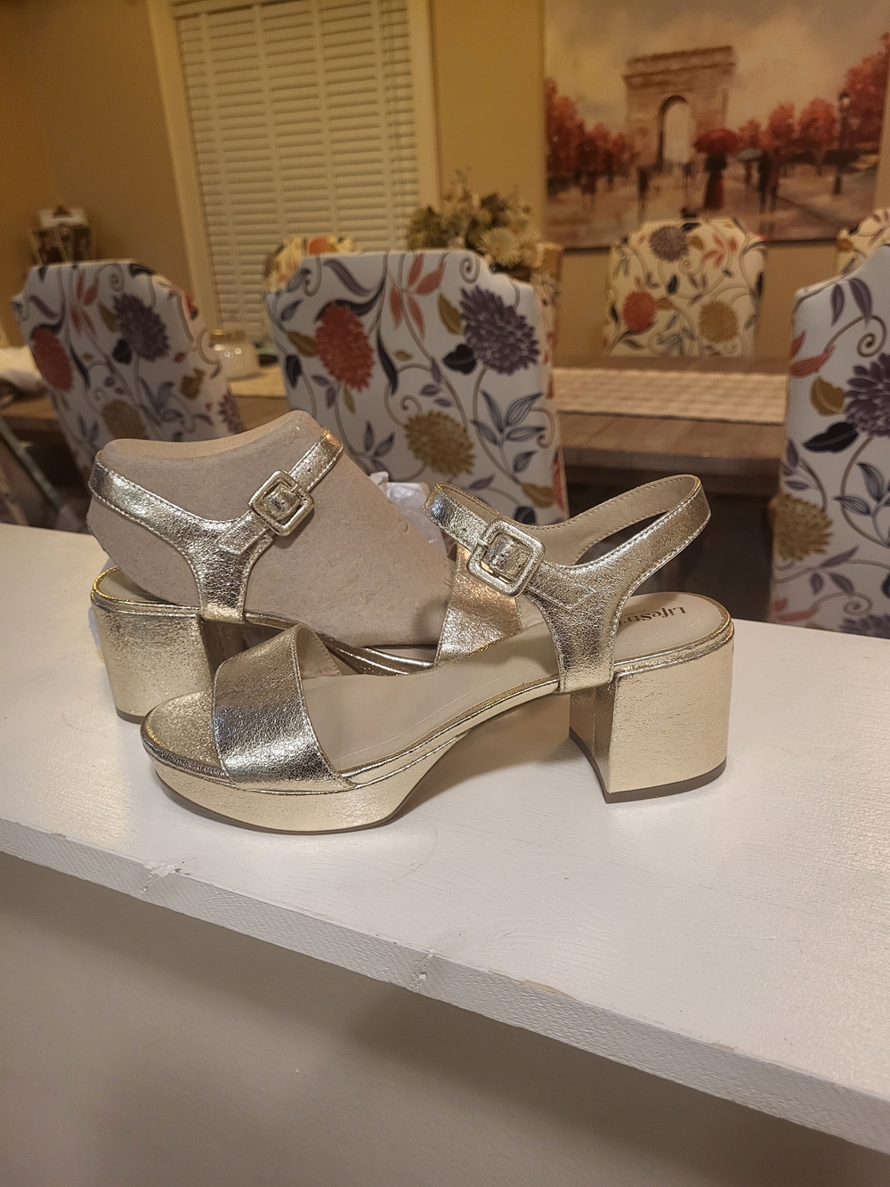 women's LifeStride Rhythmn Platform Block Heel Sandal - approximately size  8